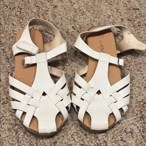 White Leather Sandals